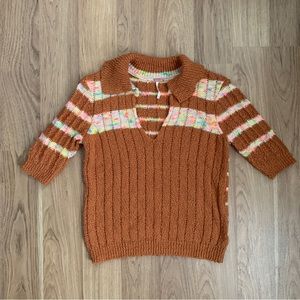 Free People Now and Then Henley Sweater